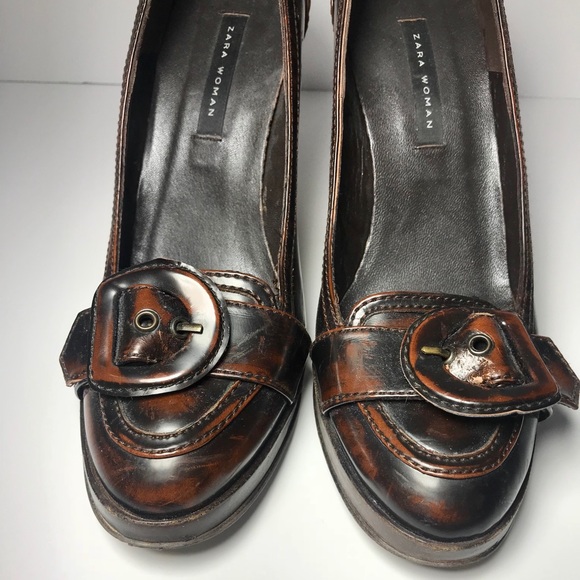 Zara Brown Classic Pumps - Picture 3 of 8